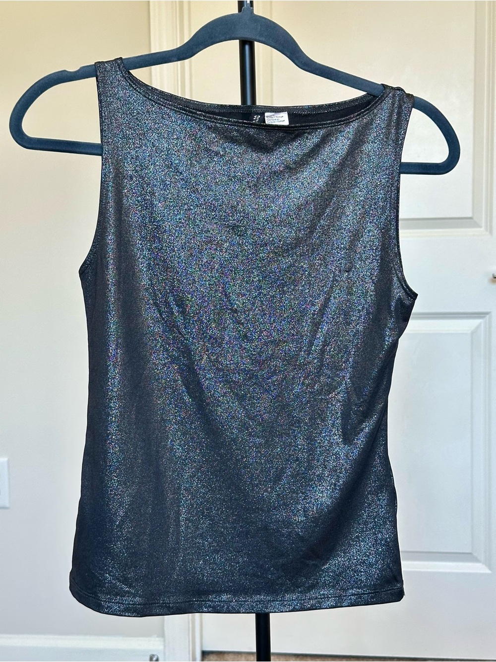 H&M Black Iridescent Sleeveless Tank